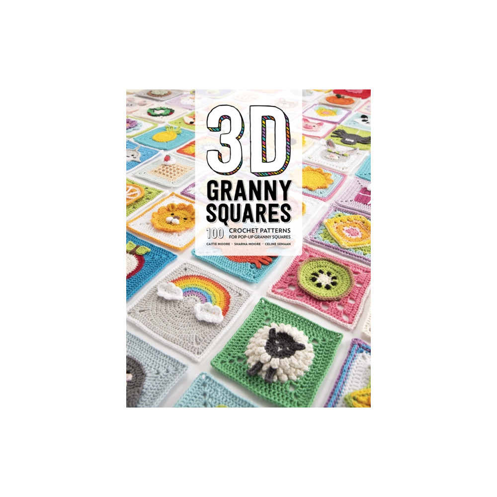 Produktbild för 3D Granny Squares (häftad, eng)