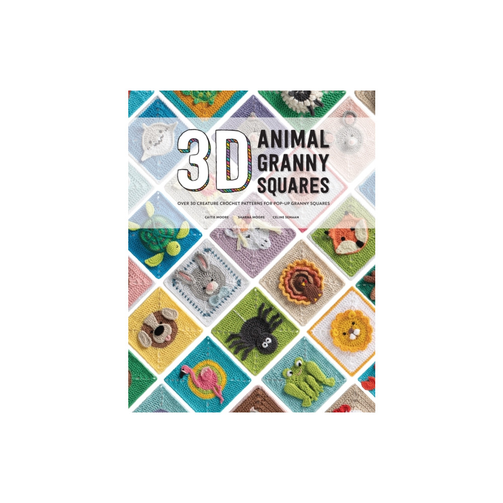 Produktbild för 3D Animal Granny Squares (häftad, eng)