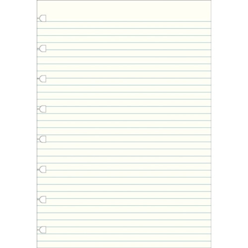 Filofax Filofax A5 Notebook refill - ruled paper white