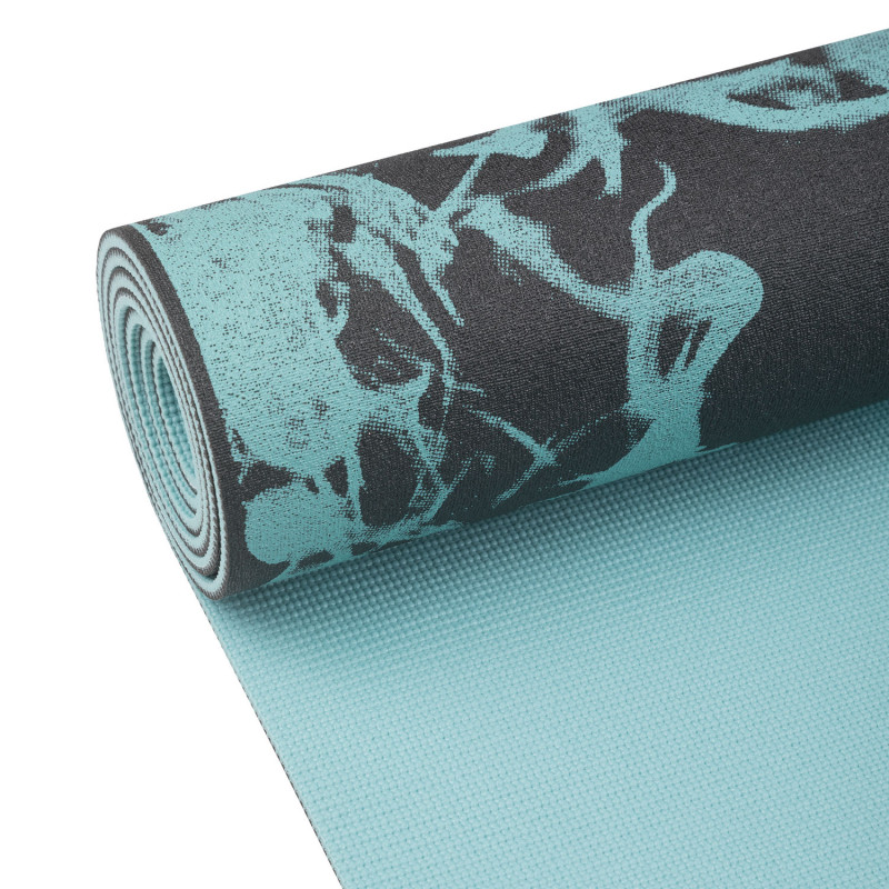 Produktbild för Yoga-matta 5mm Black/Sage gree
