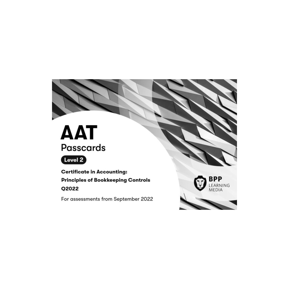 Produktbild för AAT Principles of Bookkeeping Controls (bok, spiral, eng)