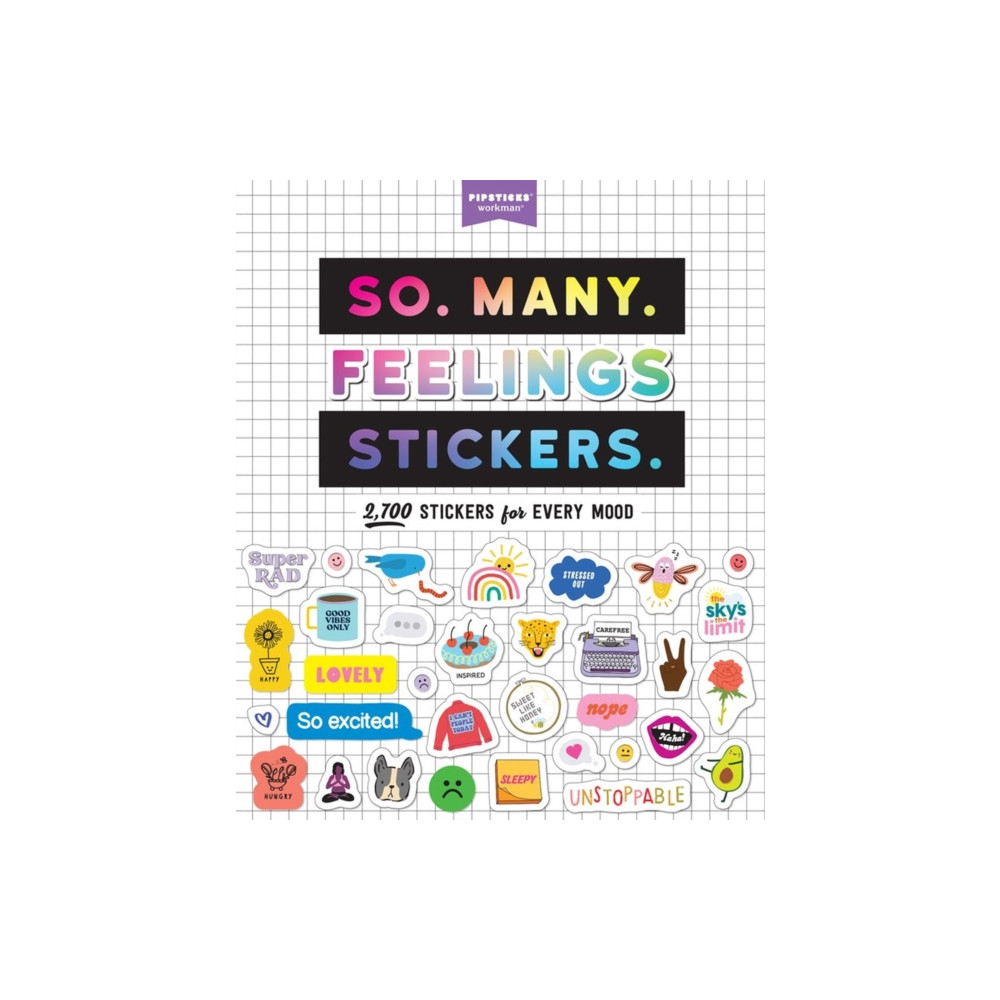 Produktbild för So. Many. Feelings Stickers. (häftad, eng)
