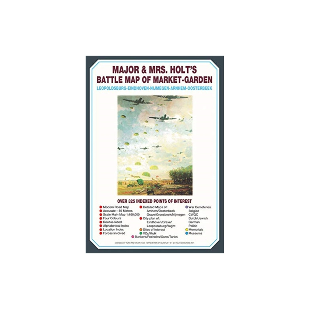 Produktbild för Major & Mrs Holt's Battle Map of Market Garden (Map) (häftad, eng)