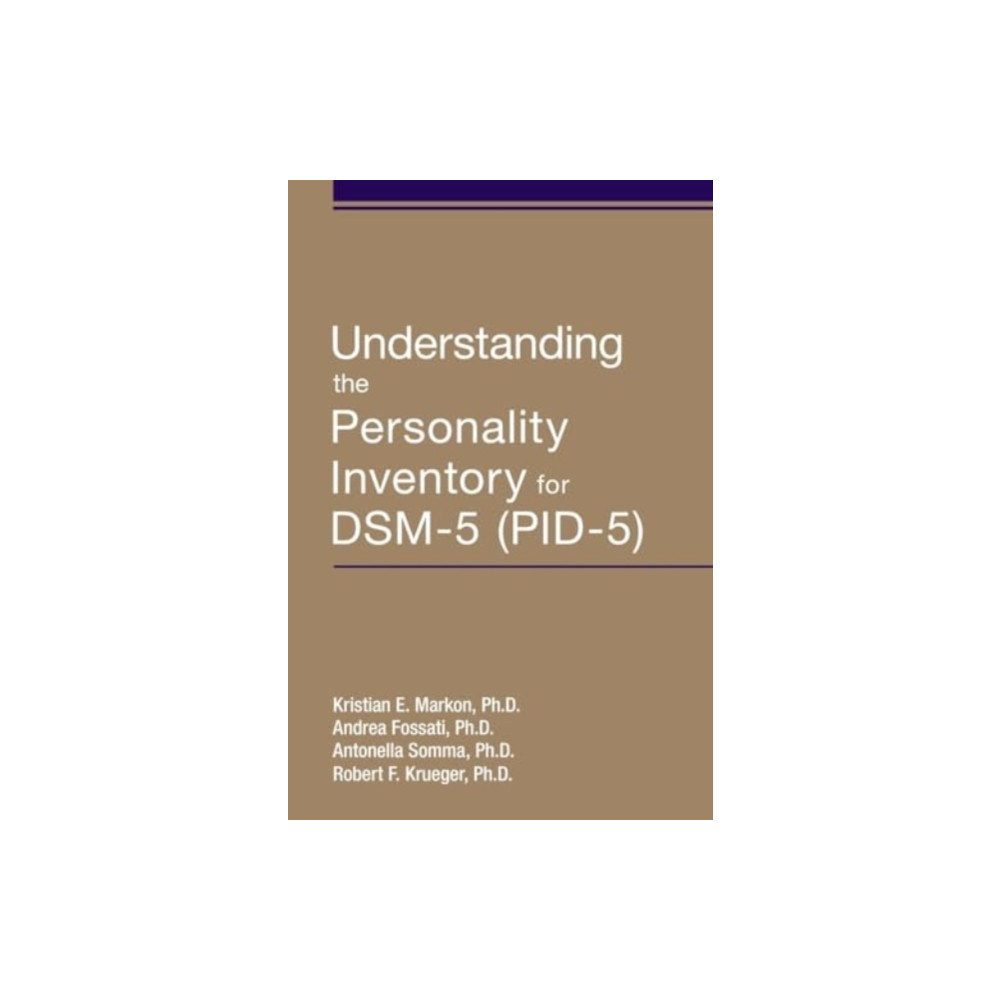 Produktbild för Understanding the Personality Inventory for DSM-5 (PID-5) (häftad, eng)