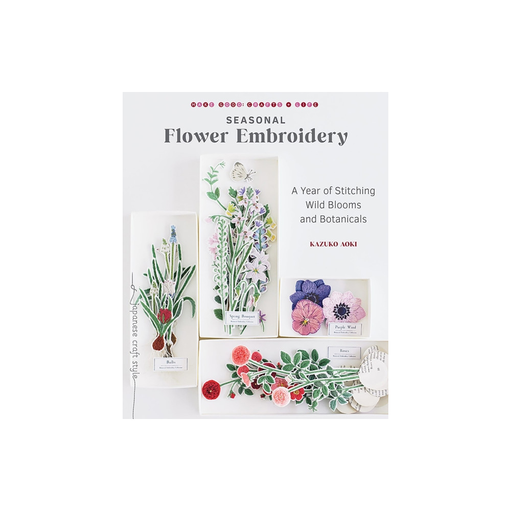 Produktbild för Seasonal Flower Embroidery (häftad, eng)