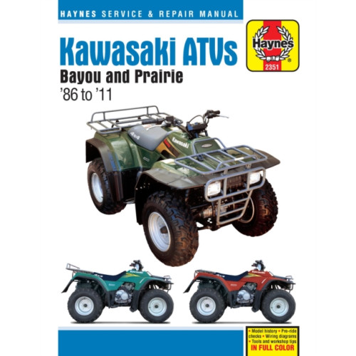 Haynes Manuals Inc Kawasaki Bayou & Prarie ATVs (86 - 11) (häftad, eng)