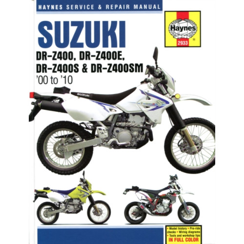 Haynes Manuals Inc Suzuki DR-Z400, DR-Z400E, DR-Z400S & DR-Z400SM (00 to 10) (häftad, eng)