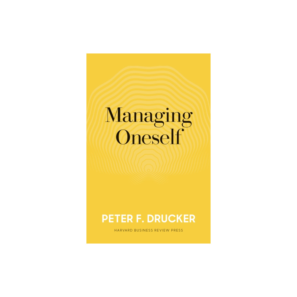 Produktbild för Managing Oneself (inbunden, eng)