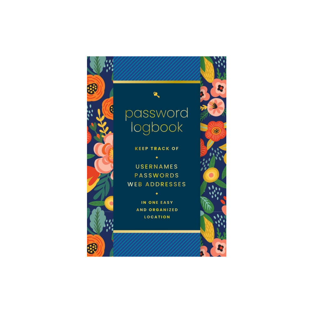 Produktbild för Password  Logbook (Hip Floral) (inbunden, eng)