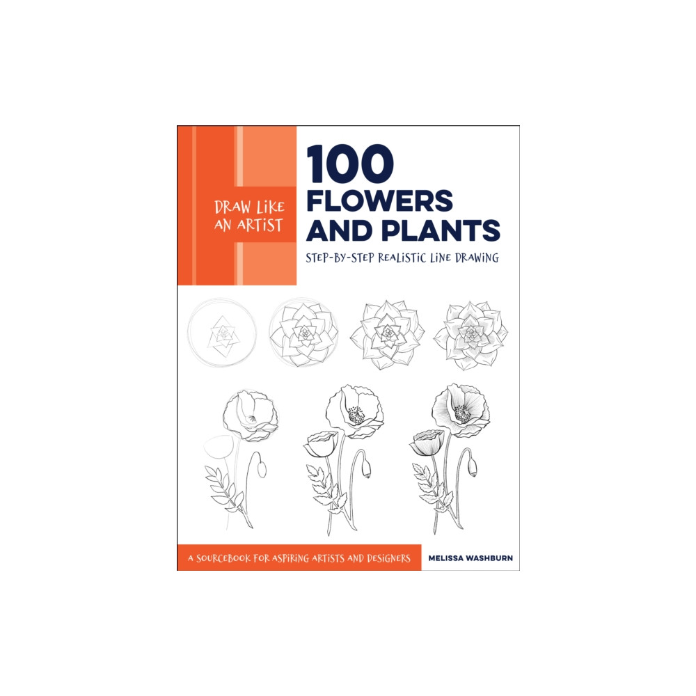 Produktbild för Draw Like an Artist: 100 Flowers and Plants (häftad, eng)