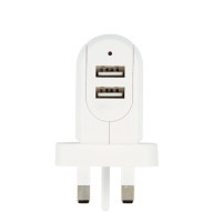 Miniatyr av produktbild för USB-laddare 2-port 3,4A UK