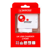 Miniatyr av produktbild för USB-laddare 2-port 3,4A UK