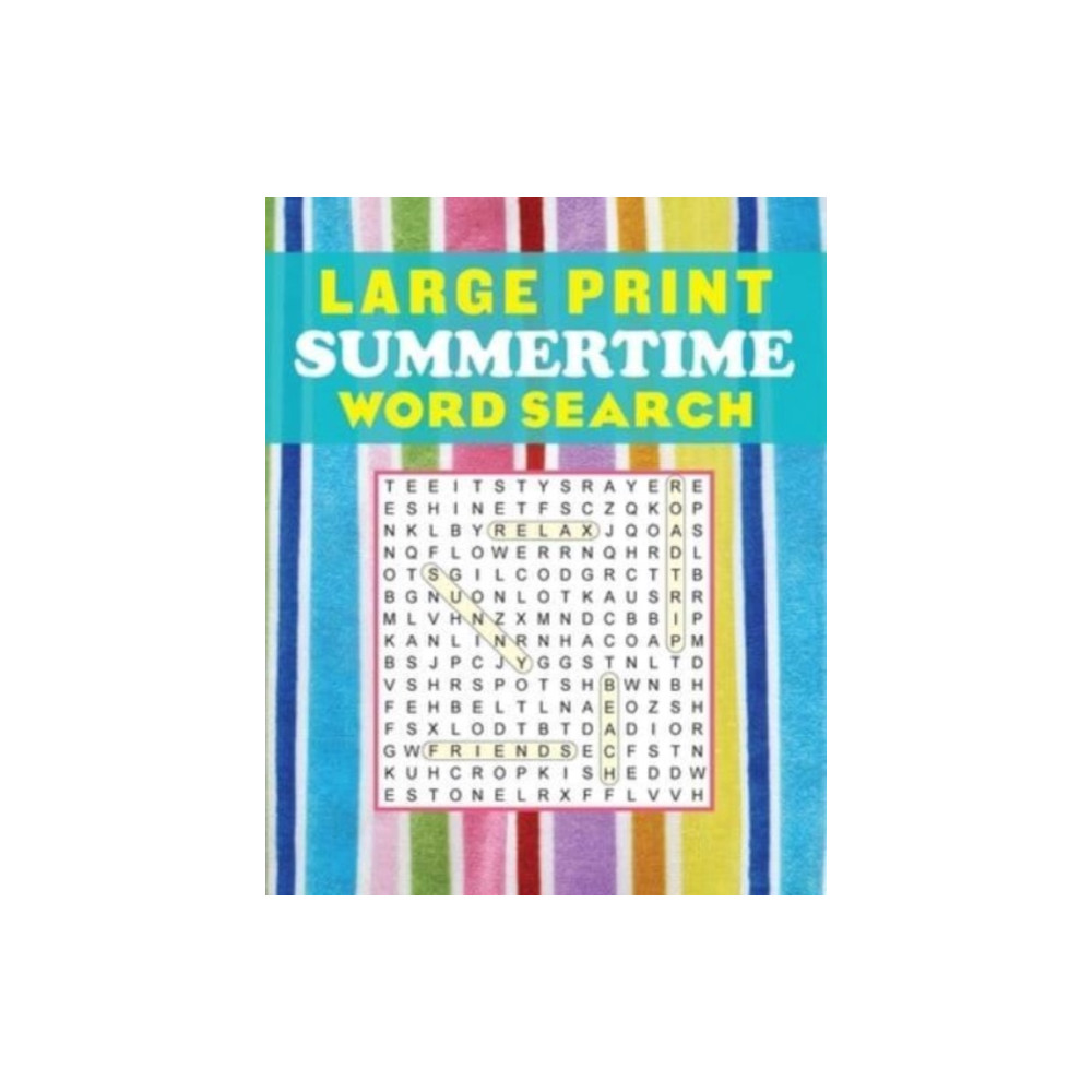 Produktbild för Large Print Summertime Word Search (häftad, eng)
