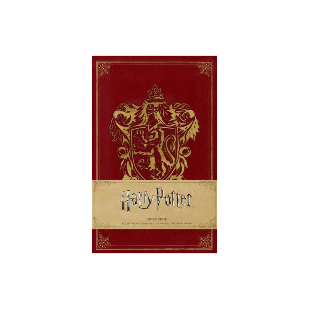 Produktbild för Harry Potter: Gryffindor Ruled Pocket Journal (inbunden, eng)