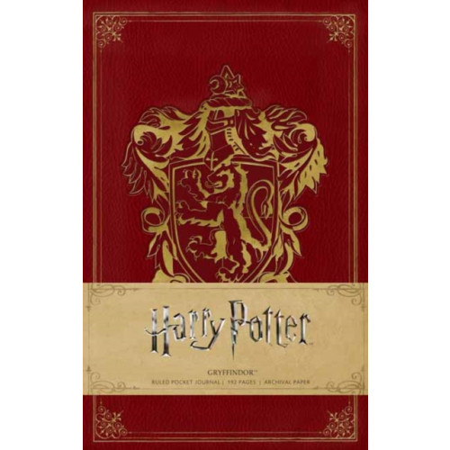 Insight Editions Harry Potter: Gryffindor Ruled Pocket Journal (inbunden, eng)