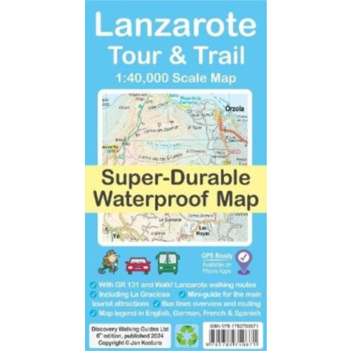 Discovery Walking Guides Ltd Lanzarote Tour & Trail Map (häftad, eng)