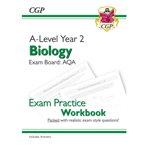 Coordination Group Publications Ltd (CGP) A-Level Biology: AQA Year 2 Exam Practice Workbook - includes Answers (häftad, eng)