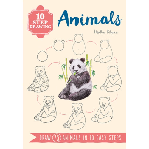 Search Press Ltd 10 Step Drawing: Animals (häftad, eng)