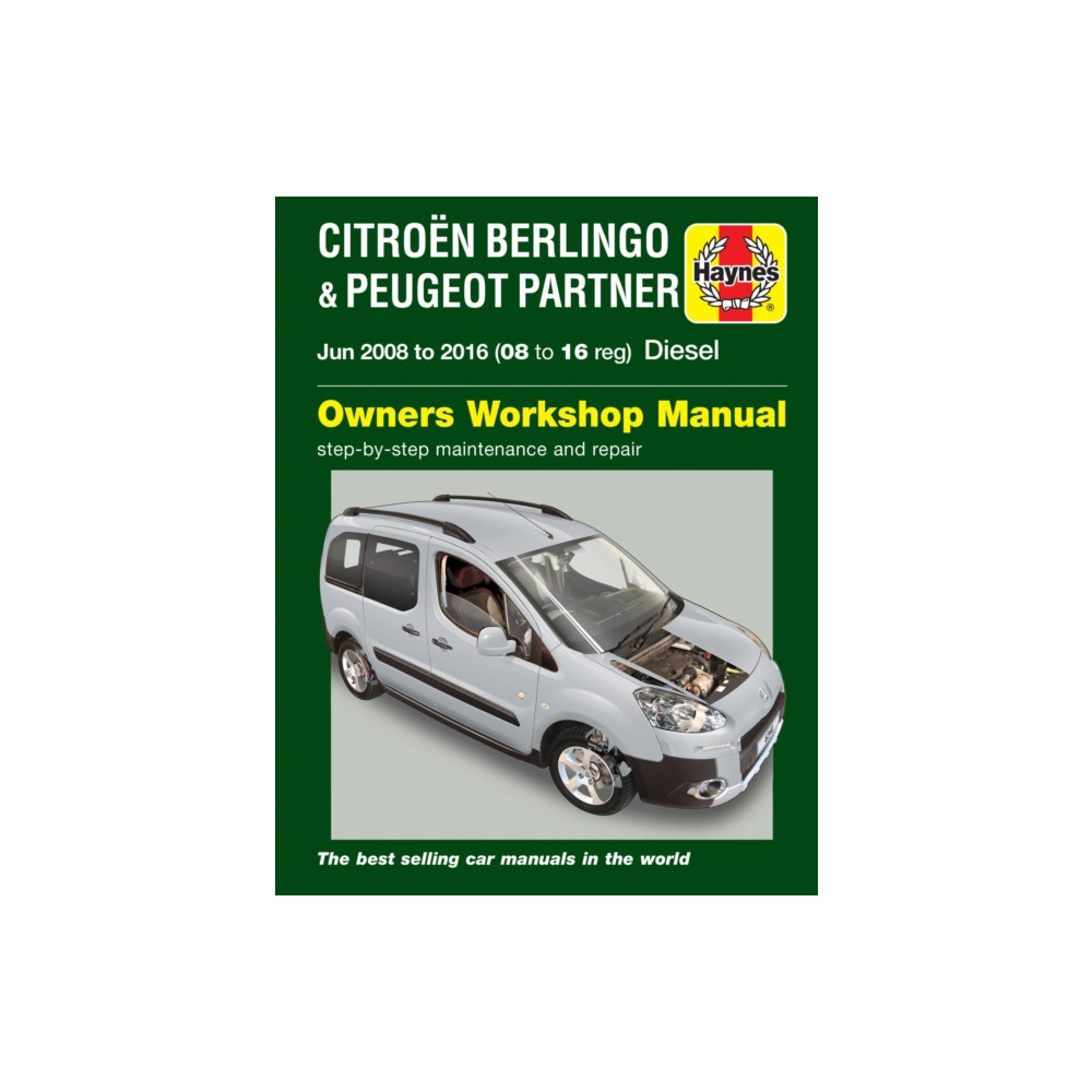 Produktbild för Citroen Berlingo & Peugeot Partner Diesel (June 08 - 16) 08 to 16 Haynes Repair Manual (häftad, eng)