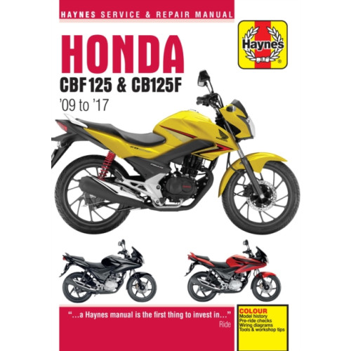 Haynes Publishing Group Honda CBF125 & CB125F ('09 To '17) (häftad)