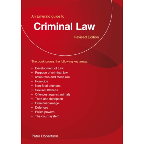 Straightforward Publishing An Emerald Guide To Criminal Law (häftad, eng)