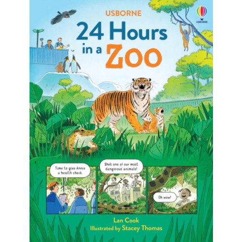 Usborne Publishing Ltd 24 Hours in a Zoo (inbunden, eng)