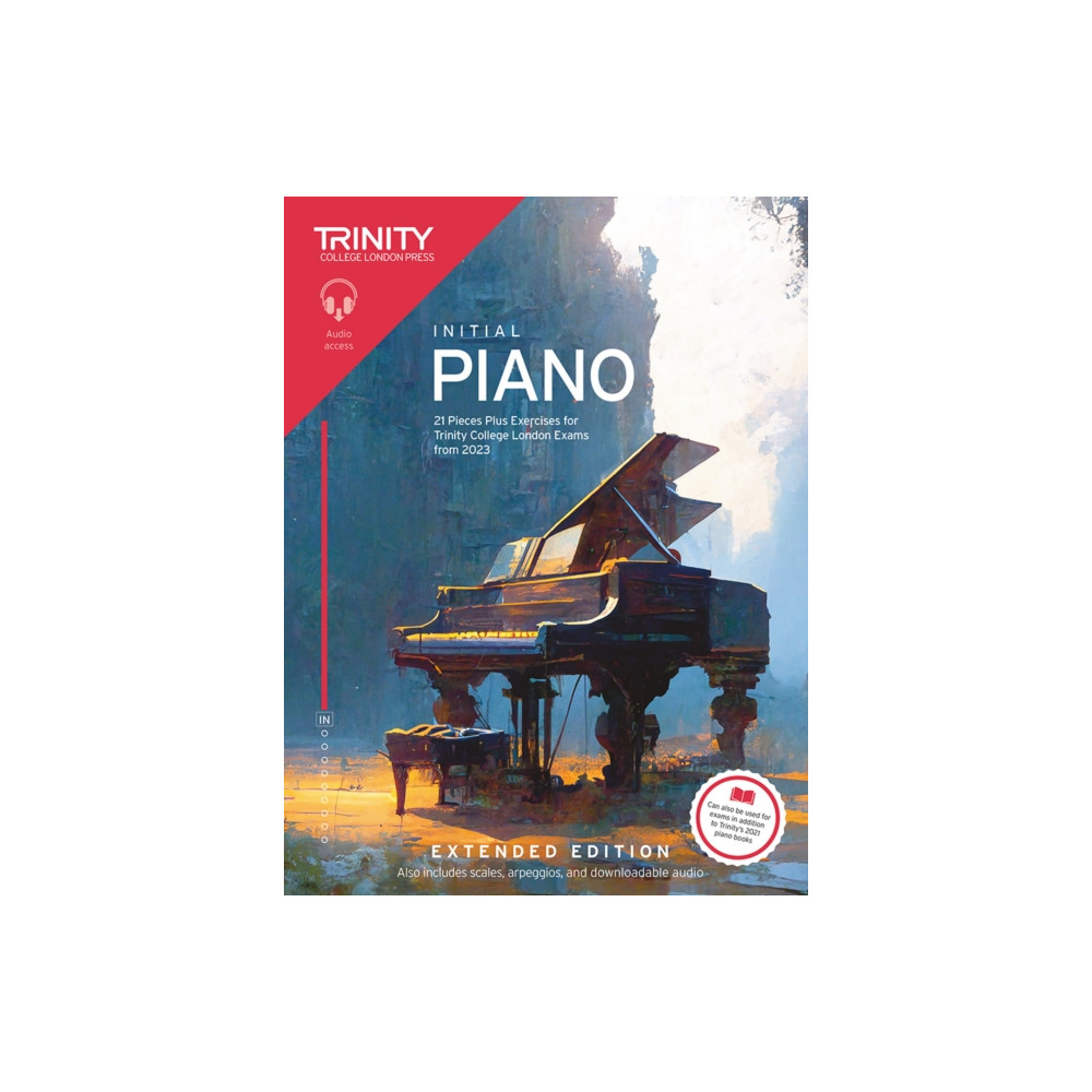 Produktbild för Trinity College London Piano Exam Pieces Plus Exercises from 2023: Initial: Extended Edition (häftad, eng)