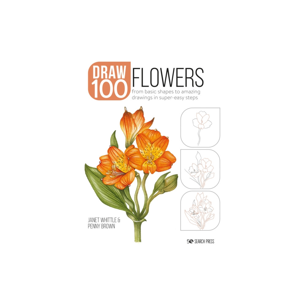 Produktbild för Draw 100: Flowers (häftad, eng)