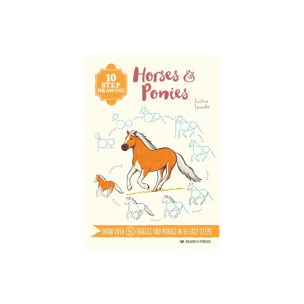 Produktbild för 10 Step Drawing: Horses & Ponies (häftad, eng)