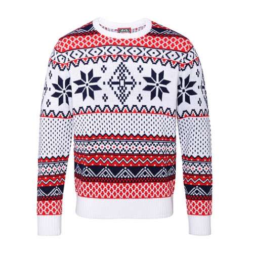 Christmas Shop Adults Nordic Jumper White