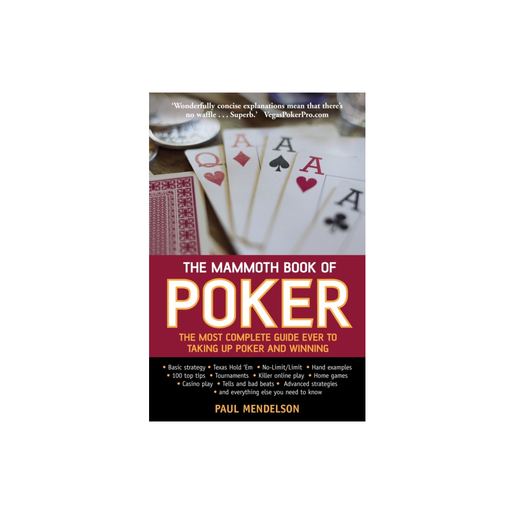 Produktbild för The Mammoth Book of Poker (häftad, eng)