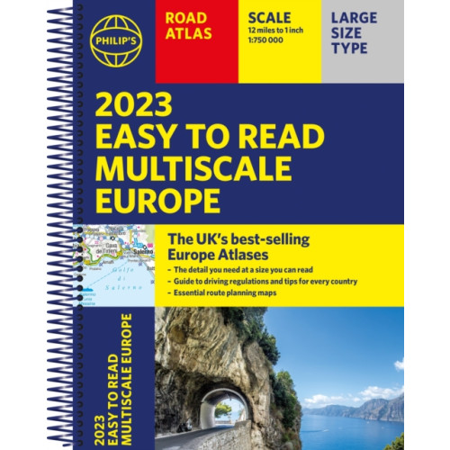 Octopus publishing group 2023 Philip's Easy to Read Multiscale Road Atlas Europe (bok, spiral, eng)