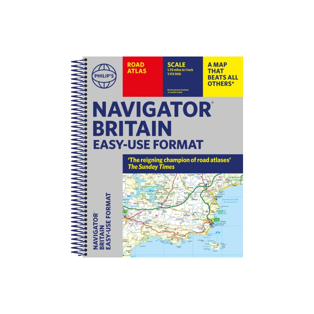 Produktbild för Philip's Navigator Britain Easy Use Format (bok, spiral, eng)