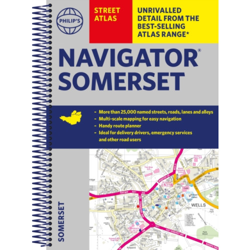 Octopus publishing group Philip's Navigator Street Atlas Somerset (bok, spiral, eng)