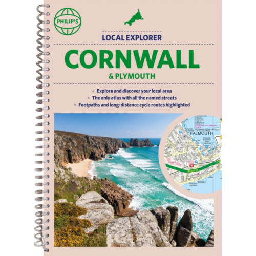 Octopus publishing group Philip's Local Explorer Street Atlas Cornwall & Plymouth (bok, spiral, eng)
