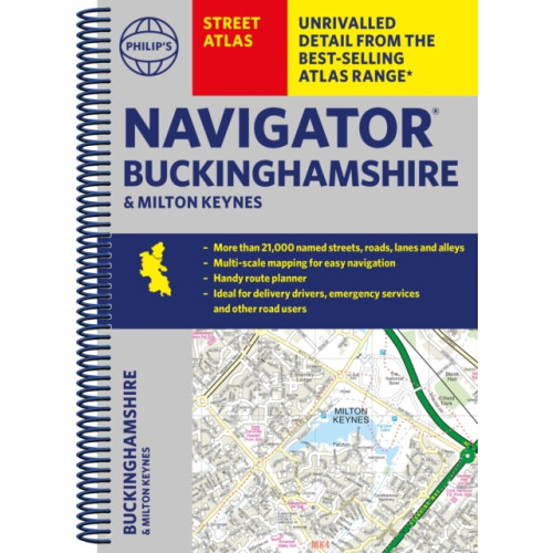 Octopus publishing group Philip's Navigator Street Atlas Buckinghamshire and Milton Keynes (bok, spiral, eng)