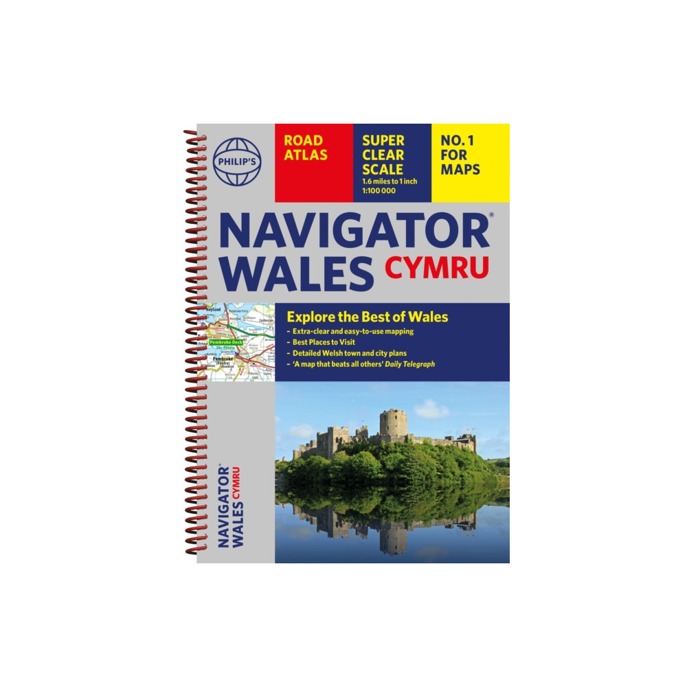 Produktbild för Philip's Navigator Wales (bok, spiral, eng)