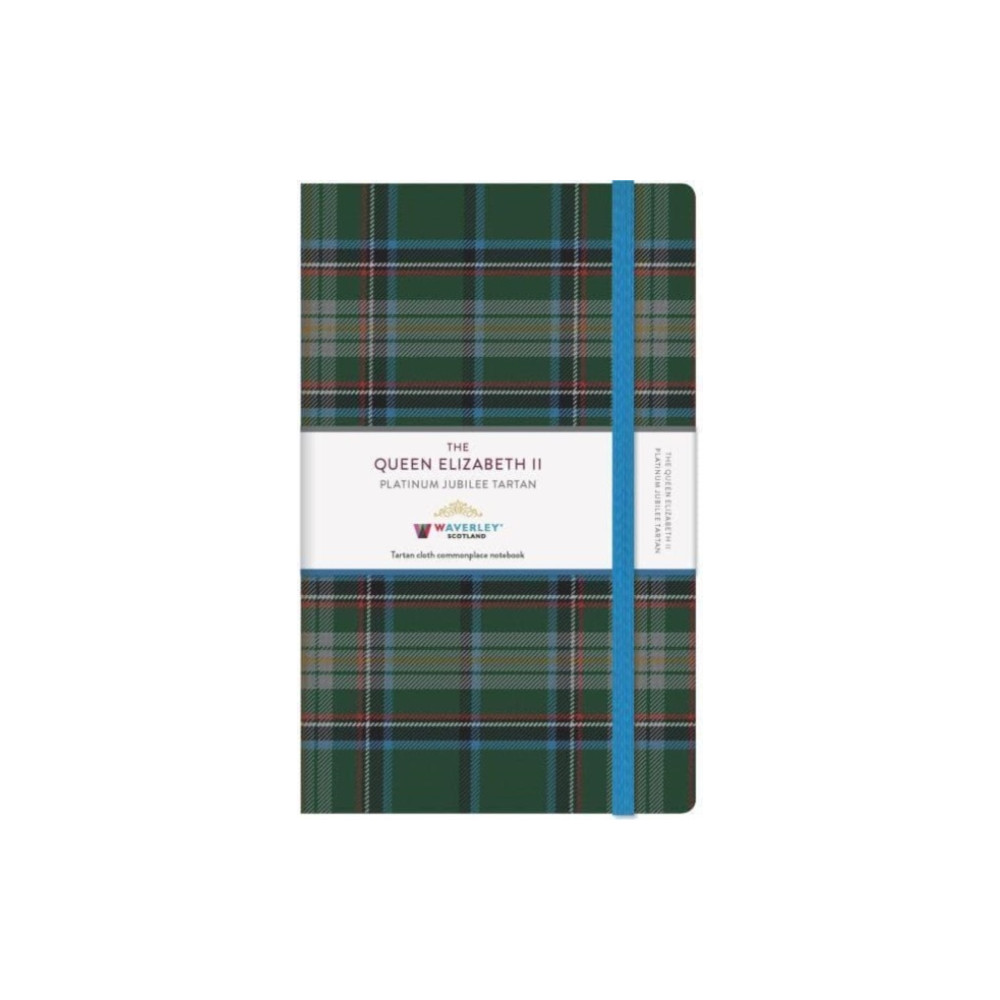 Produktbild för The Queen Elizabeth II Platinum Jubilee Tartan Cloth Large Notebook (inbunden, eng)