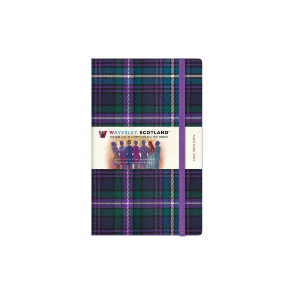 Produktbild för Waverley Scotland Tartan Notebook: Auld Lang Syne Tartan Large Notebook 21cm x 13cm (inbunden, eng)