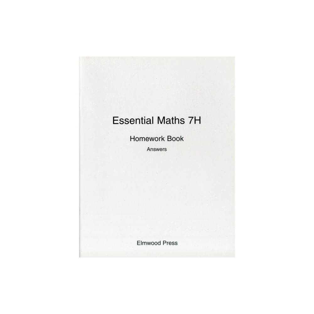 Produktbild för Essential Maths 7H Homework Book Answers (häftad, eng)