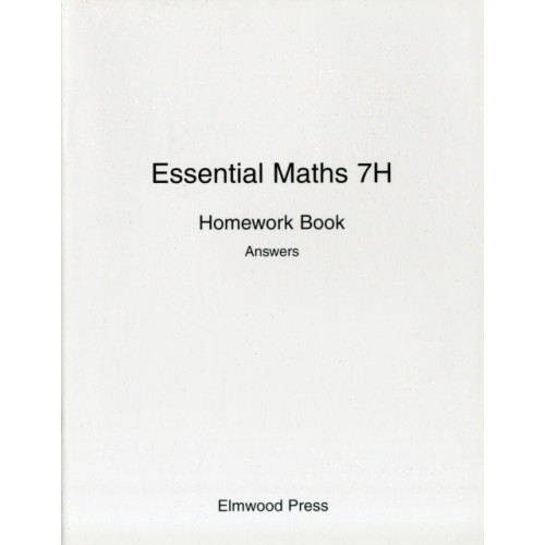 Elmwood Education Limited Essential Maths 7H Homework Book Answers (häftad, eng)
