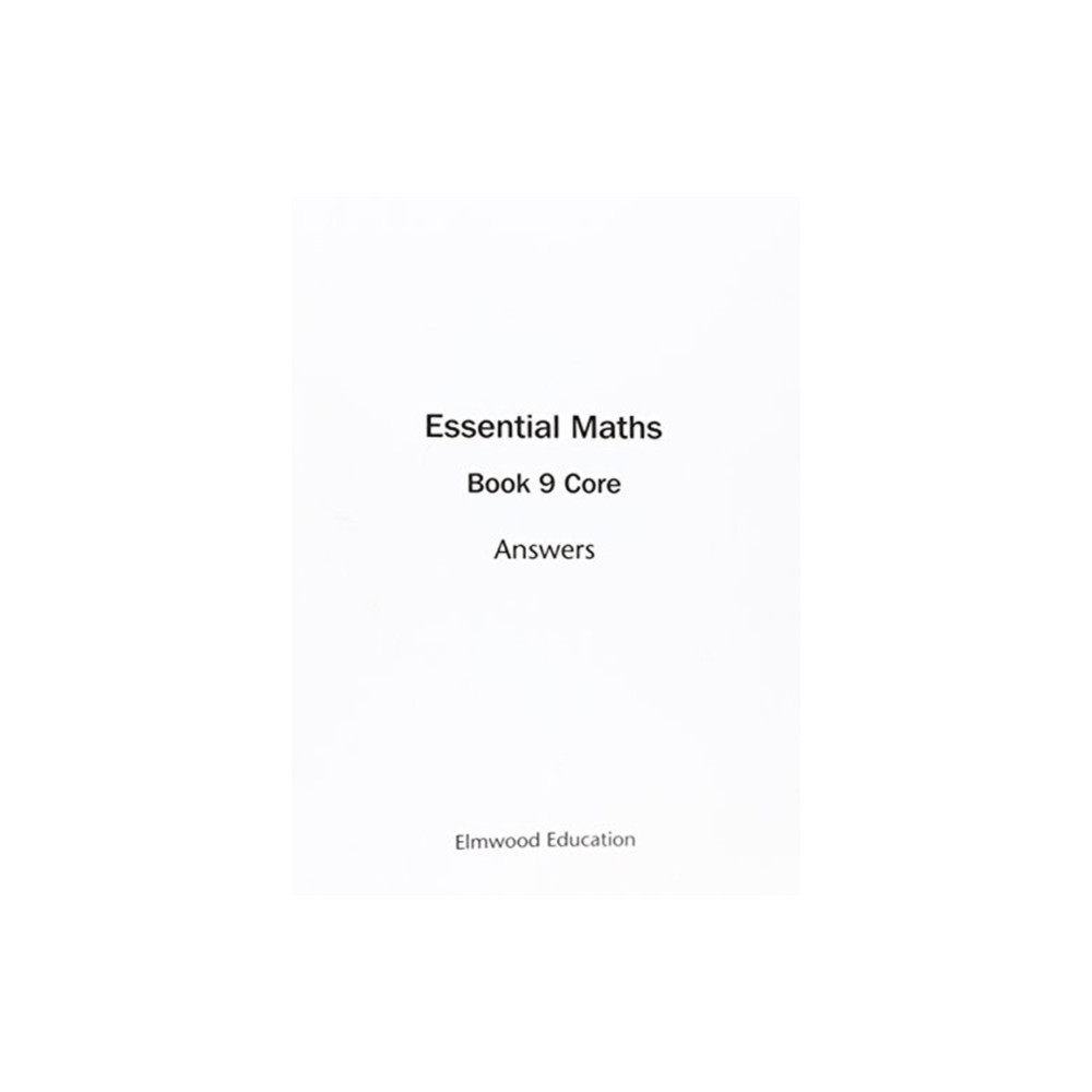 Produktbild för Essential Maths 9 Core Answers (häftad, eng)