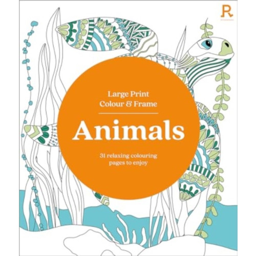 Richardson Publishing Large Print Colour & Frame - Animals (Colouring Book for Adults) (häftad, eng)