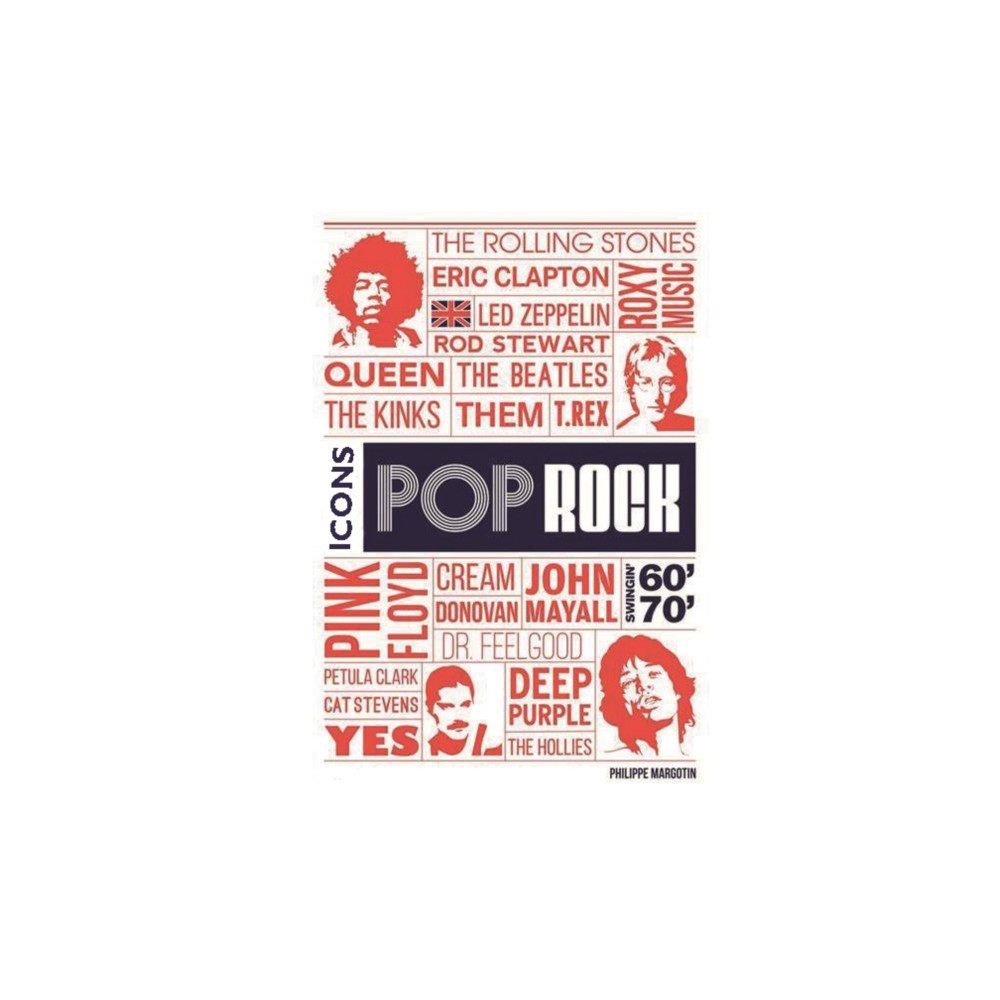 Produktbild för Pop Rock Icons (inbunden, eng)