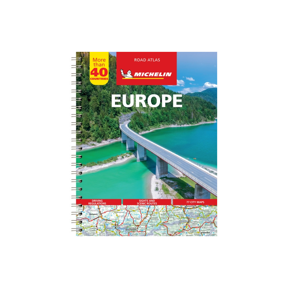 Produktbild för Europe - Tourist and Motoring Atlas (A4-Spiral) (bok, spiral, eng)