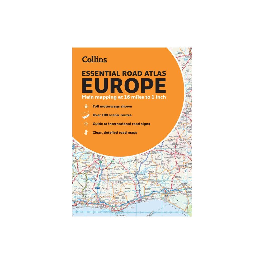 Produktbild för Collins Essential Road Atlas Europe (häftad, eng)