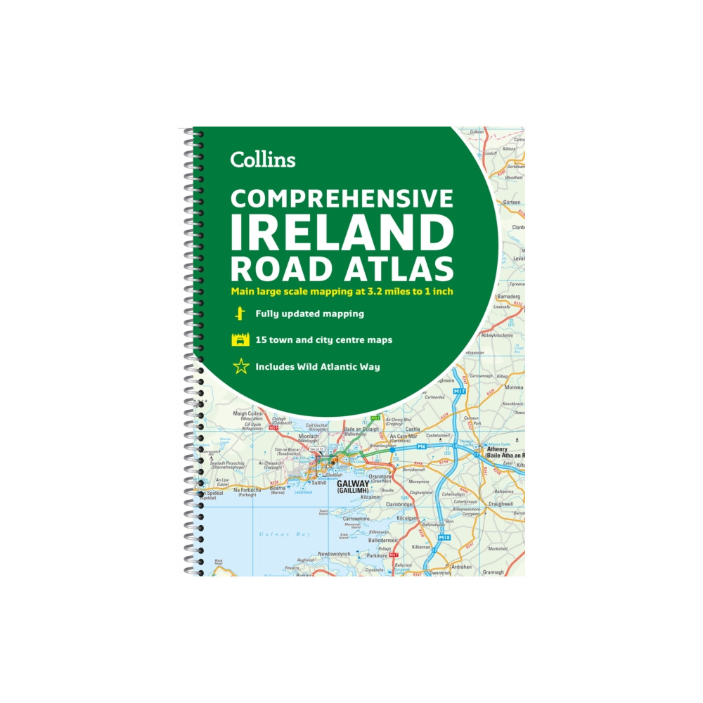 Produktbild för Comprehensive Road Atlas Ireland (bok, spiral, eng)