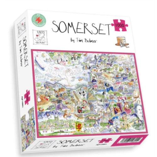 ALL JIGSAW PUZZLES Map of Somerset Jigsaw 1000 Piece Puzzle (häftad, eng)