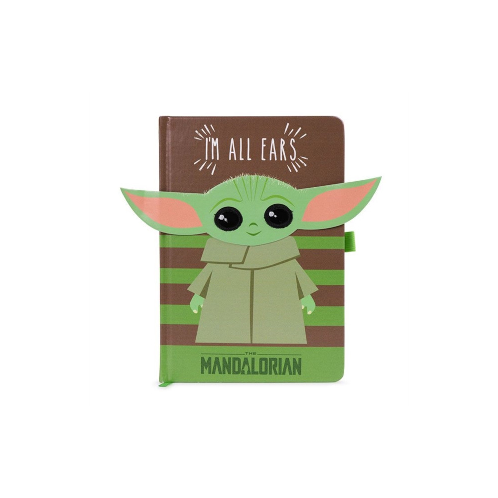 Produktbild för STAR WARS: THE MANDALORIAN (I'M ALL EARS GREEN) NOVELTY NOTEBOOK