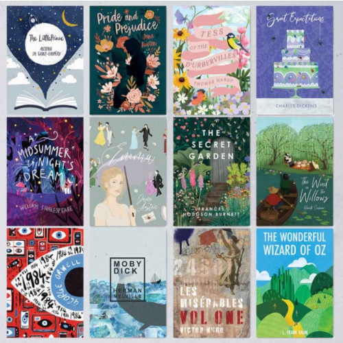BOOKISHLY Classic Book Cover - 12 Postcards (2021 Edition)